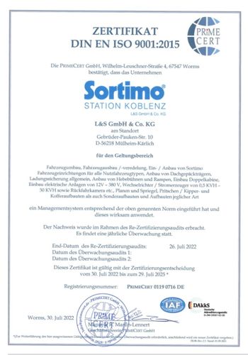 Zertifiziert nach DIN EN ISO 9001:2015